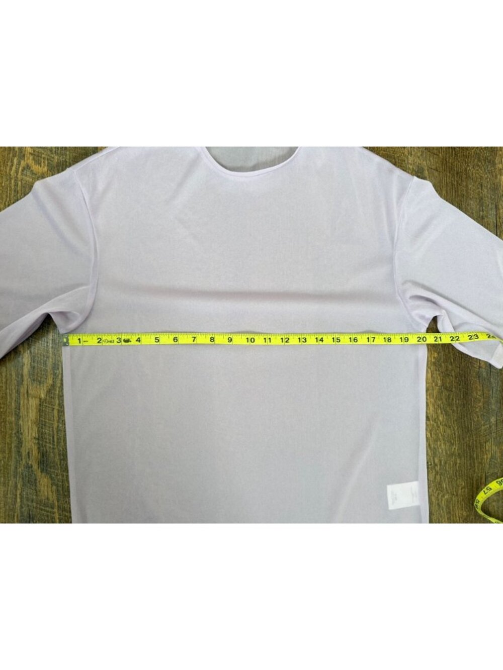 Tibi Sheer Gauze Easy T-Shirt Dusty Lavender Relaxed Fit Women’s - Picture 5 of 8